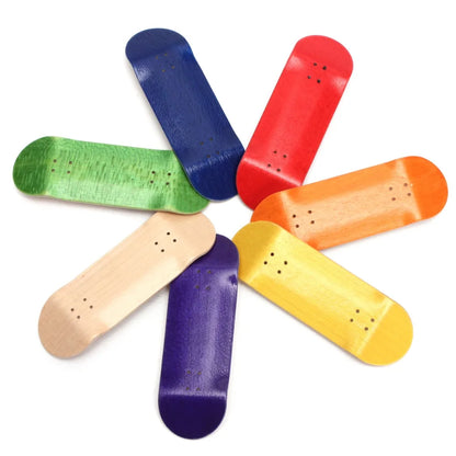 Wooden Finger Skateboards Professional Finger Skate Board Wood Basic Fingerboard with Bearings Wheel Foam Screwdriver