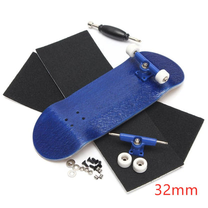 Wooden Finger Skateboards Professional Finger Skate Board Wood Basic Fingerboard with Bearings Wheel Foam Screwdriver