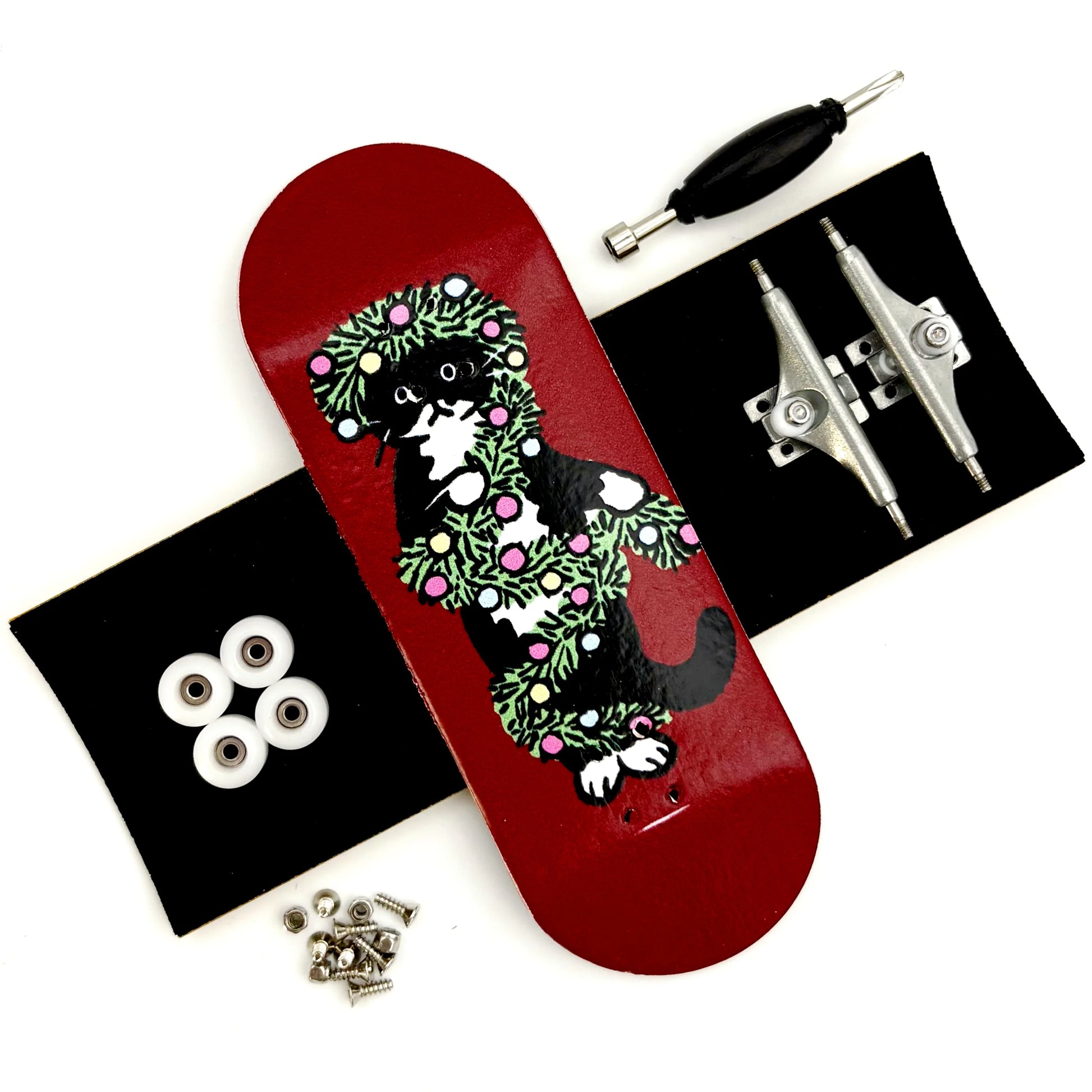34Mm Premium Fingerboard Set with Eureka 3.0 Trucks New Street Shape Wheels