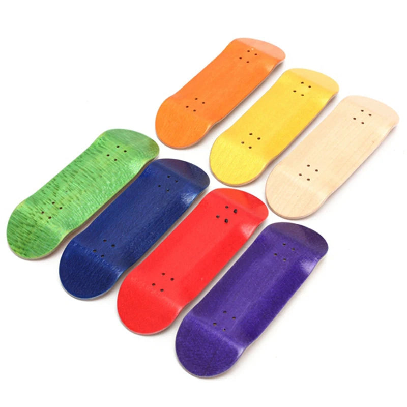 Wooden Finger Skateboards Professional Finger Skate Board Wood Basic Fingerboard with Bearings Wheel Foam Screwdriver